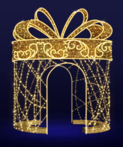 Світлодіодна інсталяція Подарункова коробка, світлодіодні декорації, новорічні декорації