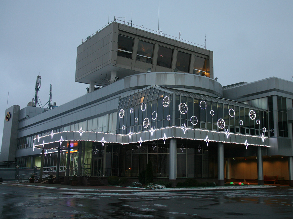 Ілюмінація фасаду Залу Офіційних делегацій, Аеропорт Бориспіль
