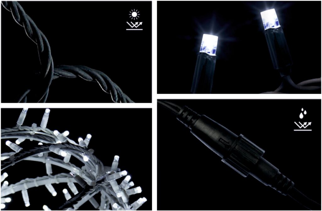 Купити вуличні гірлянди для фасаду — LED гірлянди IP67