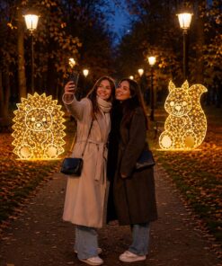 Вуличні світлодіодні декорації для фотозон, новорічні фотозони