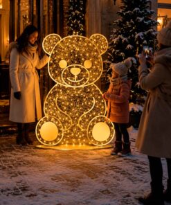вулична світлова декорація ВЕДМІДЬ - чудова фотозона для будь-якої локації
